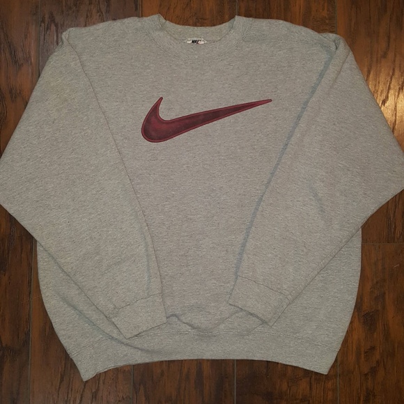 vintage 90s nike swoosh sweatshirt